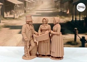 FIERDAN Toy Soldiers Wild West Town Scene Escala 1:32 Set 3 - Imagen 1 de 1