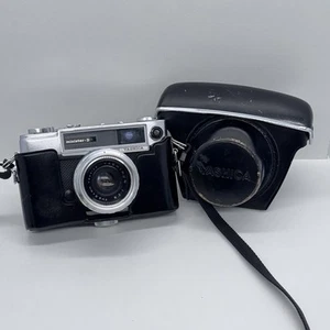 Yashica Minister-D 1960's Vintage 35mm Rangefinder Film Camera w/ Leather Case - Picture 1 of 16