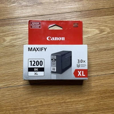 Genuine CANON Maxify 1200XL Black BK Ink Tank Print 3x More NEW SEALED✅💯 - Image 1 of 4