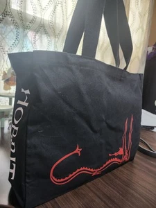 The HOBBIT Black Canvas Bag Tote- Red 🐉 Smaug - Houghton Mifflin Harcourt - Picture 1 of 8