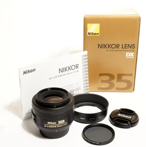 Nikon Nikkor AF-S DX 35mm F/1.8G Lens + Box & Accessories - Mint Condition! - Picture 1 of 7