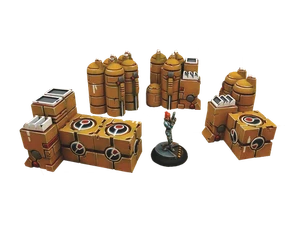 Tauceti Cargo Crates Set 1 (4) - T00084 - Microartstudio New - Picture 1 of 1