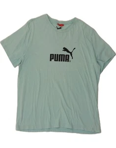 PUMA Mens Graphic T-Shirt Top 2XL Blue DD87 - Picture 1 of 3