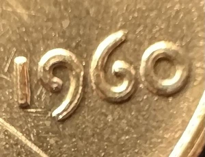 1960-P Penny DDO-001 / Kachelhalsband / Doppelfehler A-357 - Bild 1 von 12