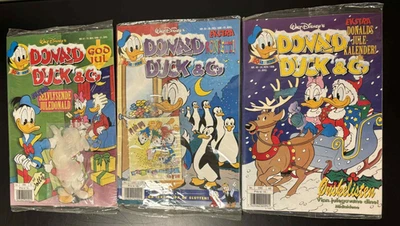 Donald Duck & Co Comics 1998 Lot of 3 – Sealed Holiday Issues w/ Gifts Norway - Image 1 of 4