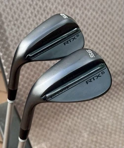 Cleveland RTX 6 Black Wedge Set 52° & 56° MID KBS C-Taper 130g X-Stiff RTZ - Picture 1 of 8