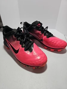 Girl's Nike Pink Black 856435-066 FastFlex Softball Soccer Cleats Size 6Y - Picture 1 of 6