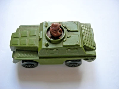 STOAT SCOUT CAR MILITÄR DARKOLIVE MATCHBOX SUPERFAST 28 ENGLAND 1973 unbespielt - Bild 1 von 4