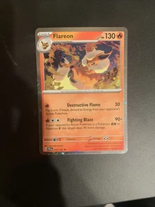 Pokémon TCG Flareon 013/131 Cosmos Holo Prismatic Evolutions Mini Tin Promo NM - Picture 1 of 2