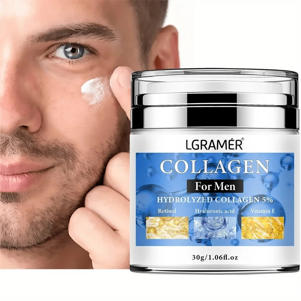 Men's Retinol Collagen Moisturizing Cream Anti-Aging Firming Facial Skin Care - Image 1 of 4