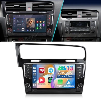 7" 2GB+32GB 4-Core Carplay Android Autoradio Für VW Golf 7 VII GPS NAVI WIFI DSP - Bild 1 von 4