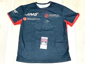 Camicia da corsa Oliver Bearman firmata a mano Haas pilota F1 JSA CERT #4 - Foto 1 di 2