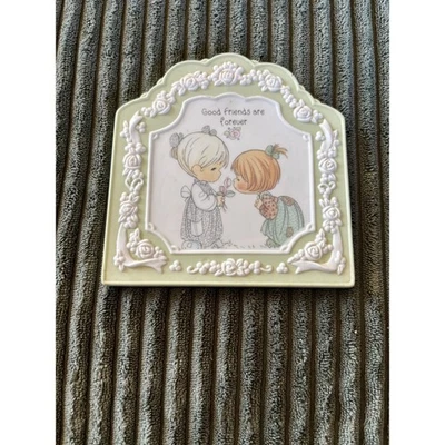 Precious Moments "Good Friends Are Forever" Ceramic Wall Plaque Art Decor - Image 1 of 3