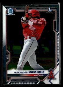 2021 Bowman - Chrome Prospects - #BCP-145 Alexander Ramirez - Los Angeles Angels - Picture 1 of 2
