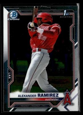 2021 Bowman - Chrome Prospects - #BCP-145 Alexander Ramirez - Los Angeles Angels - Image 1 of 2