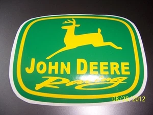 1- 4" X 5" John Deere Racing (New Green and Gold) Vinyl Sticker - Picture 1 of 1