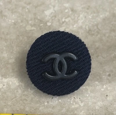 Chanel Spare Button And Fabric Square - Image 1 of 4