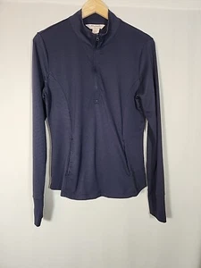 TOMMY BAHAMA Golf 1/4 Zip Long Sleeve Performance Top Quick Dry Blue Women M - Picture 1 of 11
