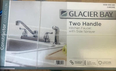 Grifo de cocina Glacier Bay Constructor con spray lateral cromado ¡NUEVO! Foto 1 de 3