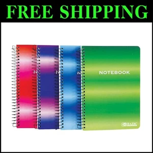 BAZIC 36-Pack 5"x7" Spiral Notebooks - Assorted Colors, 120 College-Ruled Sheets - Picture 1 of 9
