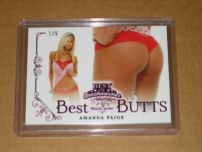 ✨✨ AMANDA PAIGE 2021 BEST OF BENCHWARMER BUTT sexy lingerie model girl 2022 card - Image 1 of 2