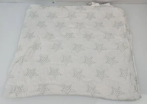 Aden + Anais Baby Blanket Bamboo Rayon Swaddle White Gray Mint Green Stars - Picture 1 of 8