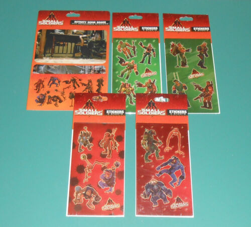 Vintage 1998 Small Soldiers Movie Stickers Lot Sealed Dreamworks Kirsten Dunst