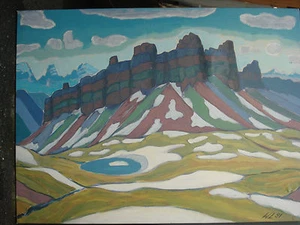WALTER LEPORI Zürich AMSELFLUH Davos Alpen Alps Alpes 1991Schneeschmelze Schnee - Bild 1 von 7