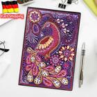 DIY Peafowl Special Shaped Diamond Painting 50 Pages A5 Notebook Office Notepad