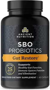 Ancient Nutrition SBO Probiotics - Gut Restore 60 capsules - Best by 08/2026 - Picture 1 of 1