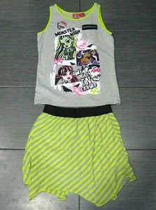 MONSTER HIGH Tank Top Skirt  WE R THE "IN" CROWD Set Girls Green  XL Size 14/16 - Picture 1 of 4