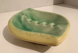 McCoy Green/Yellow Ash Tray. - Picture 1 of 6