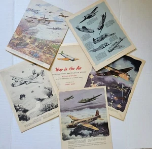 5 War in the Air - Fighting Planes by John B. Walker 1941 Illus. by Barry Bart - Picture 1 of 7