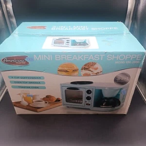 Brkfast Station Americana Collection 3 n 1 Coffeemaker-Griddle-Toaster Oven NIB - Picture 1 of 8