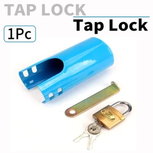 Universal Tap Faucet Lock Protective Cover Outdoors Garden Anti Theft Lockable - Foto 1 di 19