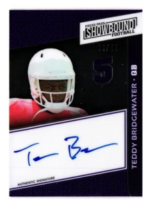 2014 Presseausweis Showbound #SB-TB Teddy Bridgewater RC Autogramm lila 09/25 - Bild 1 von 2