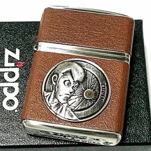 Encendedor Zippo Armor Case Lupin the Third Lupin Metal Cuero Negro Rollo Japón - Imagen 1 de 5