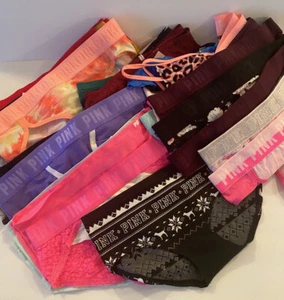 10x VS PINK Panties XLARGE Asst Colors & Styles Resale Starter Lot Gifts NWT - Picture 1 of 6