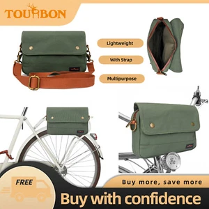 Toubon Bicycle Pouch Saddle Case e-Bike Handlebar/Seat/Tube/Frame Bag in Green - Picture 1 of 24