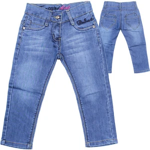 Mädchen Hüftjeans Kinderhose Jeans Hose Kinderjeans Jeanshose Stretch Blau - Bild 1 von 3