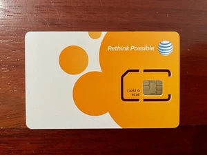 Karta SIM AT&T 4G 73057 (FABRYCZNIE NOWA) - Zdjęcie 1 z 1