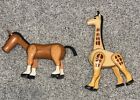 Vintage Fisher Price Little People Giraffe & Horse (D3)