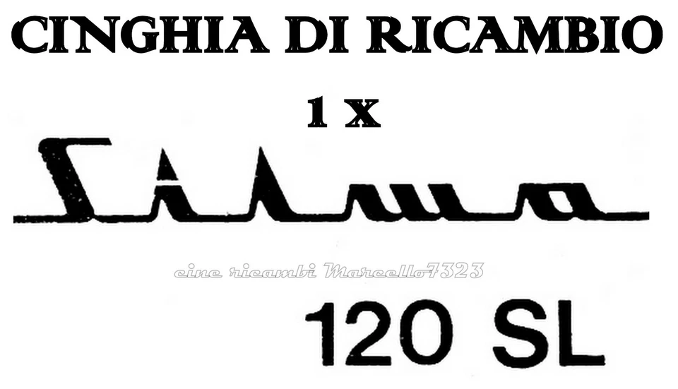 ★CINGHIA DI RICAMBIO MOTORE 1 x PROIETTORE SILMA 120 SL SUPER 8 mm ★ - Immagine 1 di 1