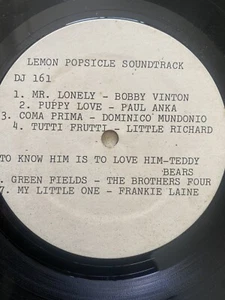 ESKIMO LIMON Lemon Popsicle PROMO ONE SIDE ONLY SOUNDTRACK ISRAEL test press - Bild 1 von 4