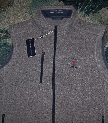 NEW HOLDERNESS & BOURNE Full Zip Sweater Vest Jacket FOX CHAPEL GOLF CLUB SWAT L - Image 1 of 4