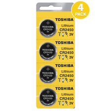 Toshiba CR2450 3V Lithium Coin Cell Battery (4 Batteries)