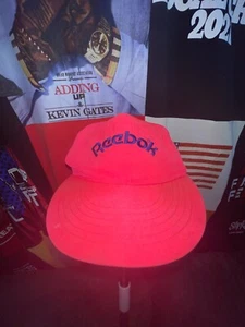 Vintage Reebok Mütze rosa mit blauem Etikett gebraucht - Bild 1 von 4