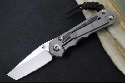 Chris Reeve Knives Small Inkosi Glass Blasted LEFT HAND - Black Canvas Micarta I - Image 1 of 4