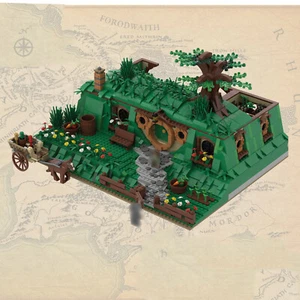 Bag End Iconic Tavern Cave Modular Building Blocks Movie MOC Brick Model Toy Set - Picture 1 of 7