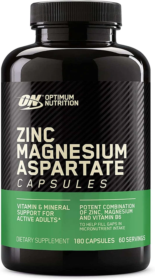Optimum Nutrition, Zinc Magnesium Aspartate Vitamin, 180 Capsules - Image 1 of 4